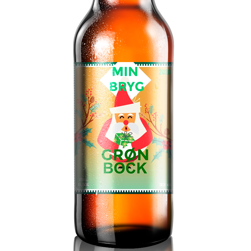 Green Santa - design din egen øl etiket - The Beer Label 