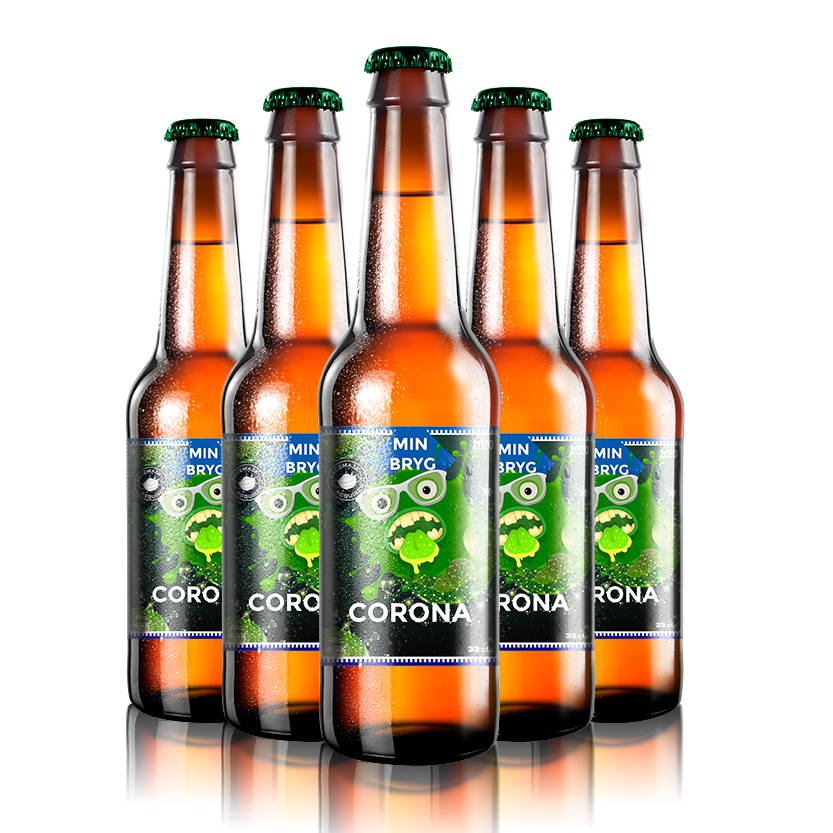 Corona Label - design din egen øl etiket - The Beer Label 