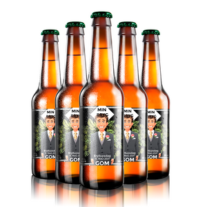 Nervøs Gom - design din egen øl etiket - The Beer Label 