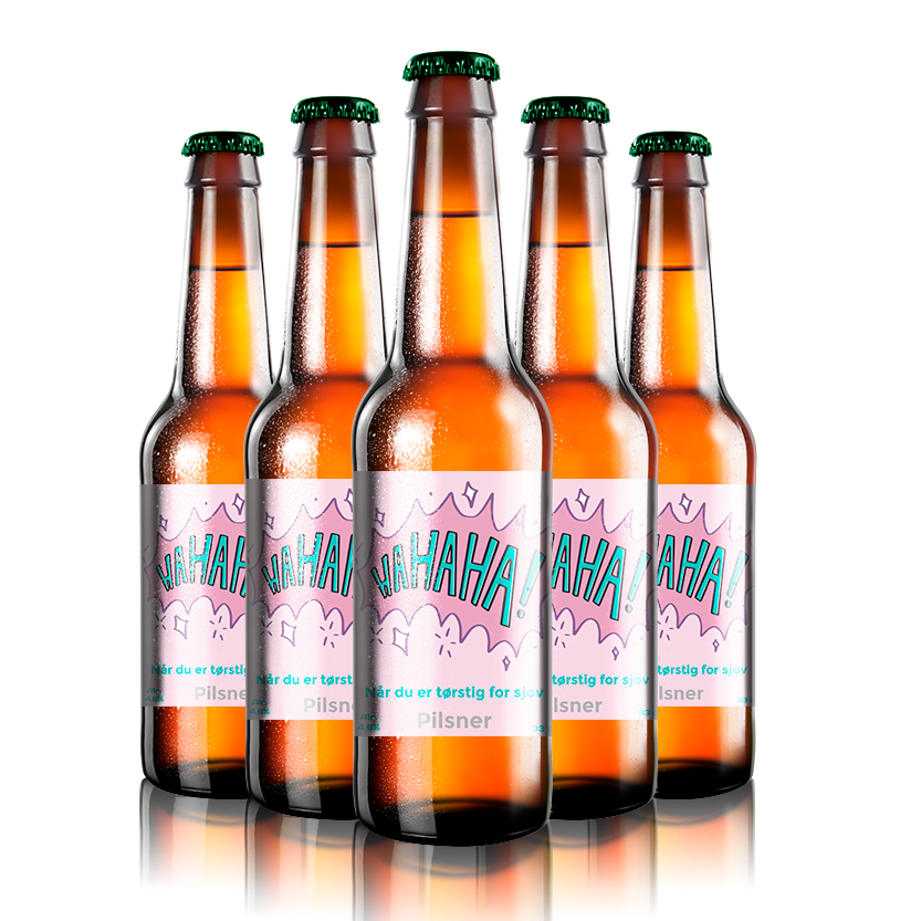Ha ha ha - design din egen øl etiket - The Beer Label 