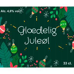 Glædelig Juleøl - design din egen øl etiket - The Beer Label 