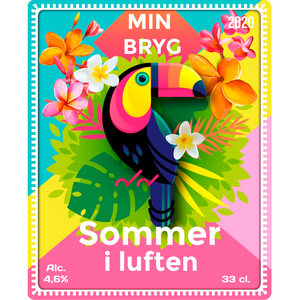 Tropisk Sommer - design din egen øl etiket - The Beer Label 