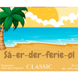 Sommer i Syden - design din egen øl etiket - The Beer Label 