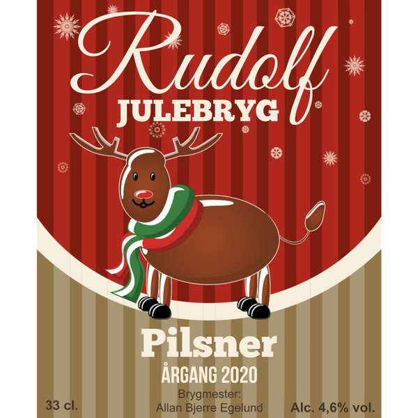 Rudolf Julebryg - Jul - Øletiket - The Label Factory